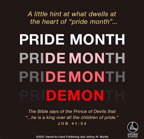 A little hint at what dwells at the heart of "pride month"... PRIDE MONTH PRIDE MONTH 2IDE MONTE ...