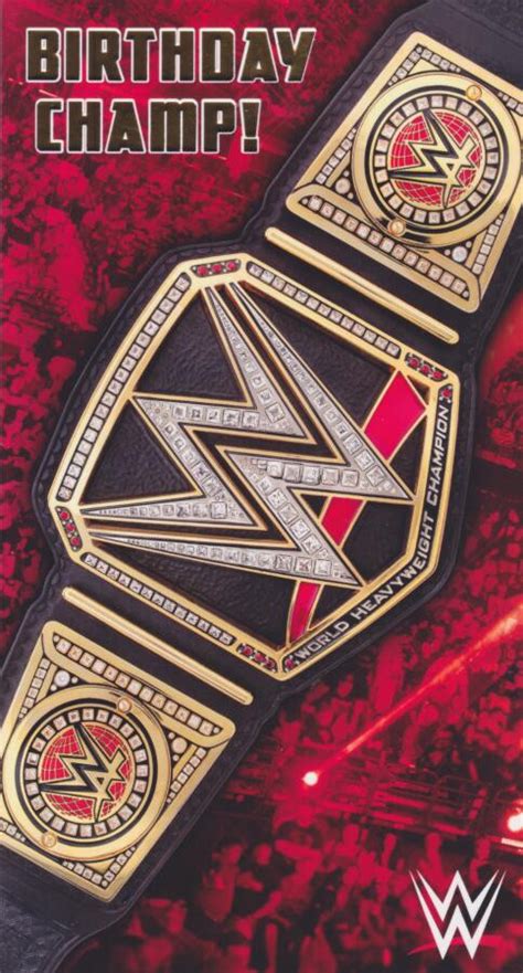 WWE Wrestling - Happy Birthday Champ Card - CardSpark