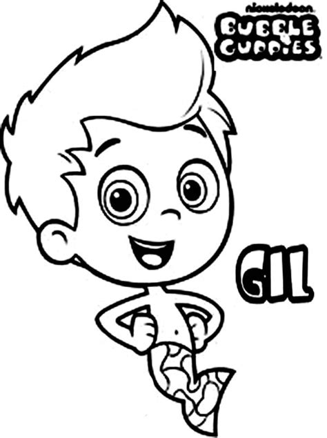 Gil Character From Bubble Guppies Coloring Page : Coloring Sun Nick Jr Coloring Pages, Pj Masks ...