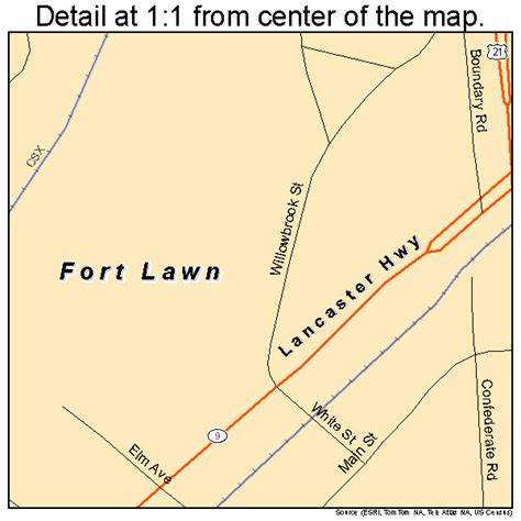 Fort Lawn South Carolina Street Map 4526845