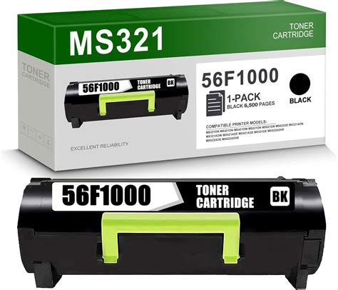 Amazon.com: 56F1000 High Yield Black Toner Cartridge Replacement for ...