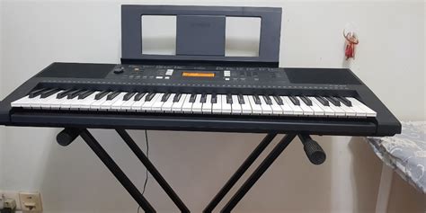 Yamaha PSR E343 keyboard + stand + notes stand, Hobbies & Toys, Music ...