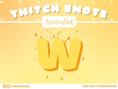 ANIMATED w Emote for Twitch & Discord Pastel - Etsy New Zealand