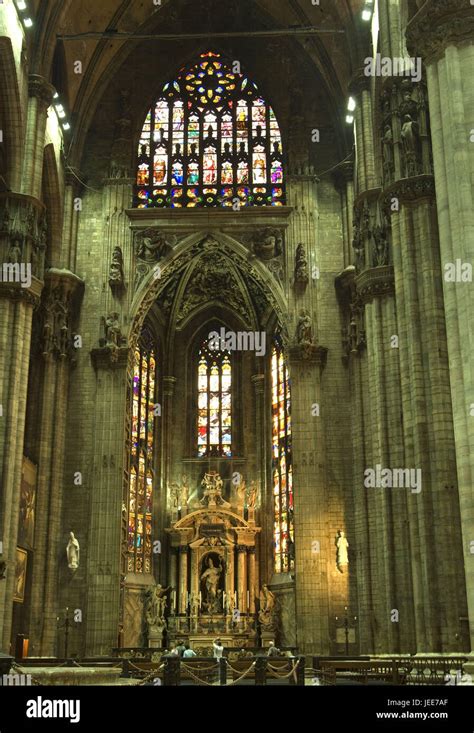 Interior of milan cathedral hi-res stock photography and images - Alamy