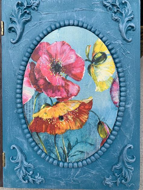 Handcrafted Decoupage Wooden Box Flowers Decoupage Decorative - Etsy