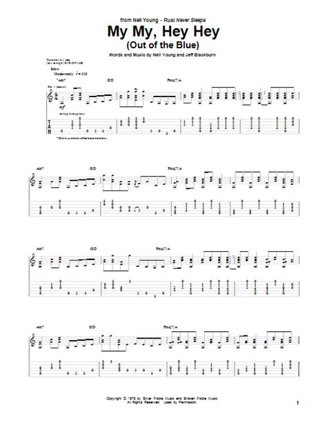 My My, Hey Hey (Out Of The Blue) by Neil Young - Guitar Tab - Guitar Instructor