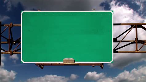 Overhead Road Sign Blank Template - Imgflip