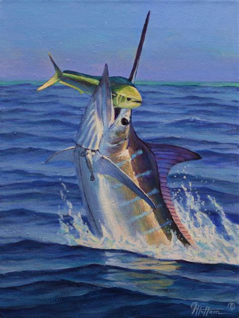 Marlin Art Gallery | Fish art, Marine art, Fish artwork