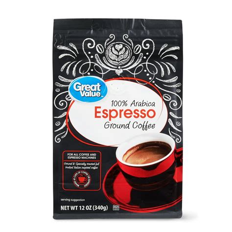 Great Value Espresso Coffee Ground, 12 oz - Walmart.com - Walmart.com