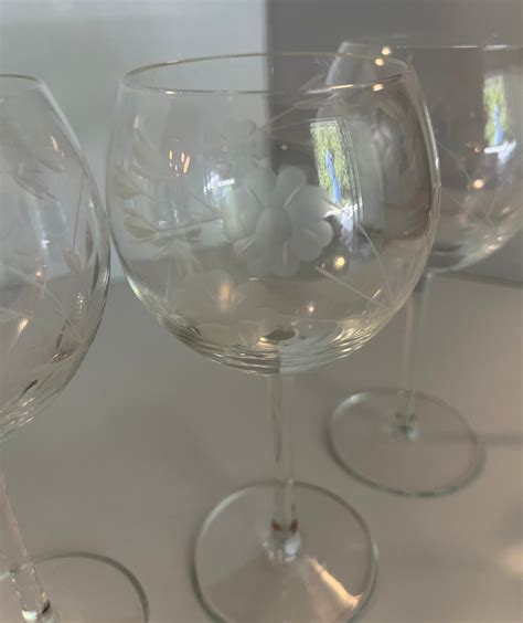 Etched Wine Glasses - Etsy