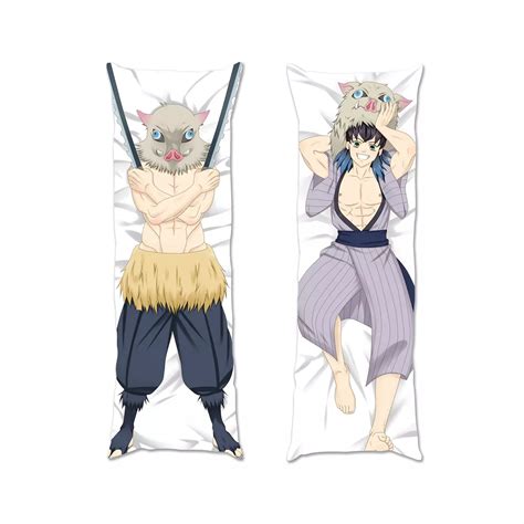 Inosuke Demon Slayer Body Anime Pilow Inosuke Hashibira Custom Pillow Cover - InkTee Store ...