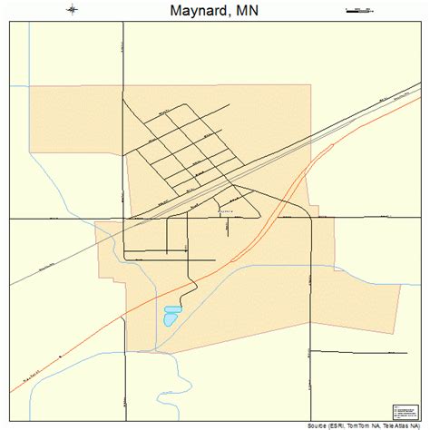 Maynard Minnesota Street Map 2741210