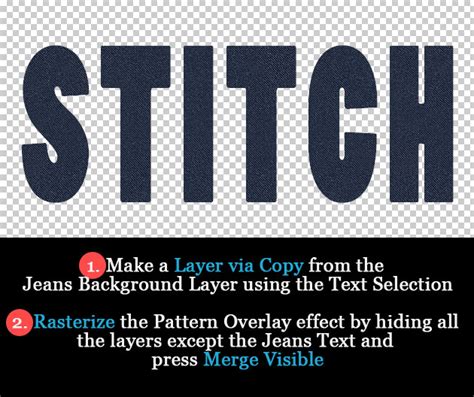 Photoshop Stitch Text - Photoshop tutorial | PSDDude