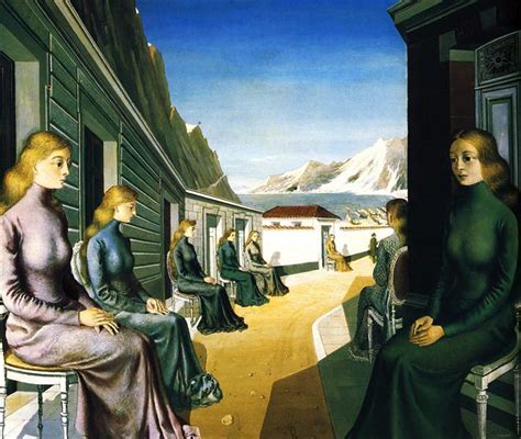 The Village of the Sirens, 1942 - Paul Delvaux - WikiArt.org