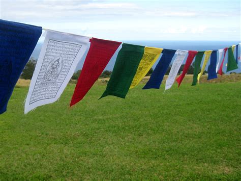 Tibetan Prayer Flags, string of 25 large flag in high grade cotton ...