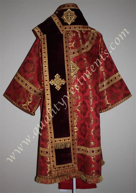 Orthodox Bishop Vestments Metallic Brocade Red Gold with | Etsy