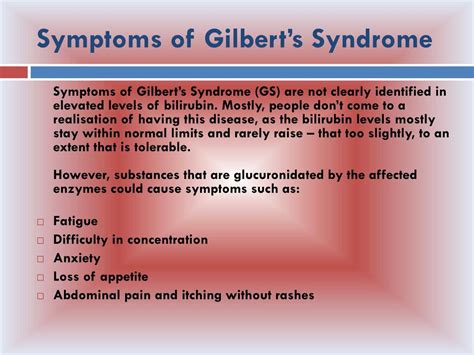 PPT - Gilbertâ€™s Syndrome PowerPoint Presentation, free download - ID ...