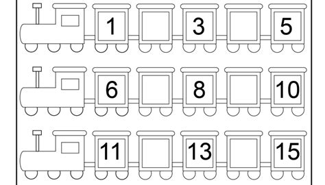 Missing Numbers – 1-15 – 2 Worksheets / FREE Printable Worksheets ...