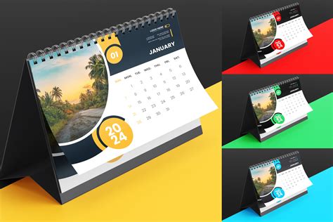 2024 Desk Calendar Design Template Graphic by TanmoyTopu_Pro · Creative Fabrica