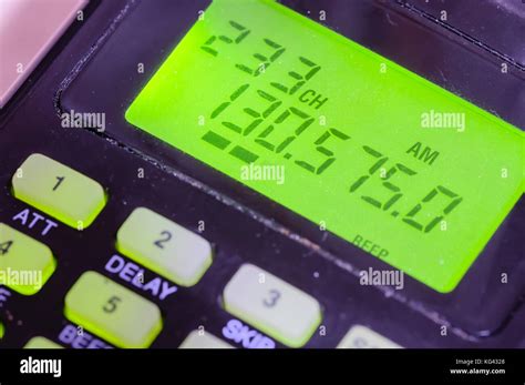 Radio scanner tuned to an aircraft frequency Stock Photo - Alamy