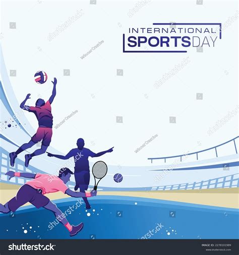 Sports Background Vector Sports Day Illustration Stock Vector (Royalty ...