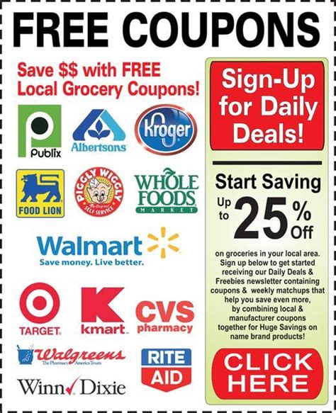 Over 5000 Free Printable Coupons for You to Save Weekly at the Grocery, Drug or SuperStore ...