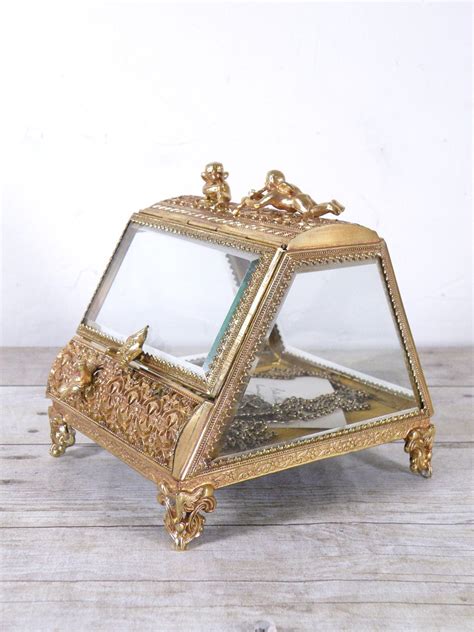 vintage jewelry casket