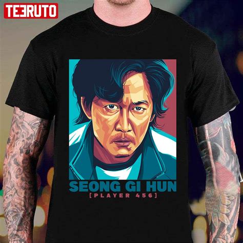 Seong Gi Hun Player 456 Squid Game Unisex T-shirt - Teeruto