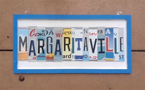 Margaritaville Wall Art Coastal Home Decor Sign Merchandise - Etsy