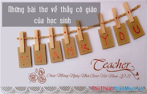 "Tác Phẩm Thơ Tự Sáng Tác Của Học Sinh Về Thầy Cô Giáo" thành "Bài Thơ ...