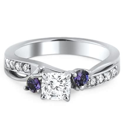 Custom Ring, Purple Sapphire Engagement Ring