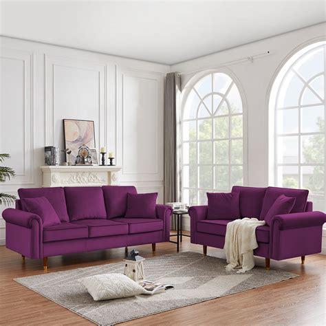 Purple Living Room Set - Foter