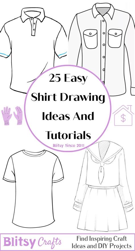 25 Easy Shirt Drawing Ideas - How to Draw a Shirt