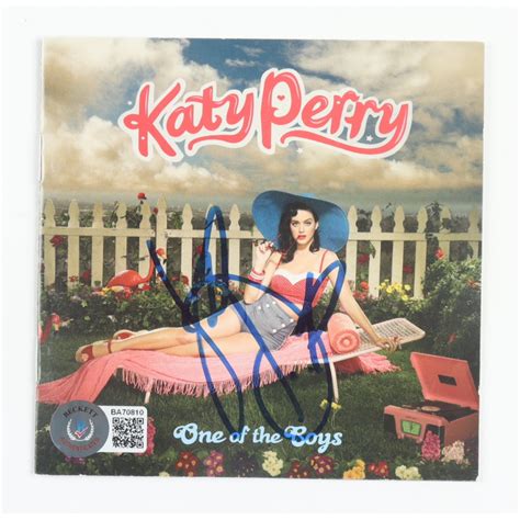 Katy Perry Signed "One of the Boys" CD Album Cover (Beckett) | Pristine ...