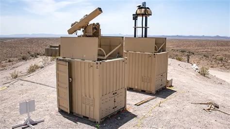 Army Counter Drone System Pops Out Of A Shipping Container