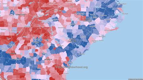 South Carolina Political Map – Democrat & Republican Areas in South Carolina | BestNeighborhood.org