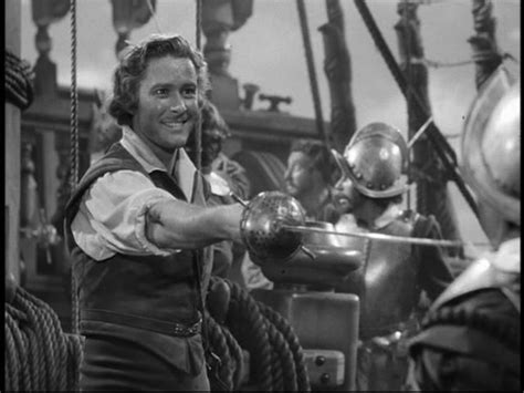 gorgeous, dashing swashbuckler, Errol Flynn, in a Korngold scored movie of 1940, The Sea Hawk ...