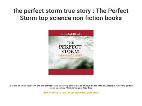 the perfect storm true story : The Perfect Storm top science non fiction books