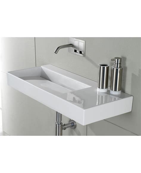 Astonian Puro 80cm no-taphole wall basin | Bathroom design, Washbasin ...