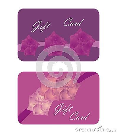 Purple Gift Cards Stock Vector - Image: 48385272