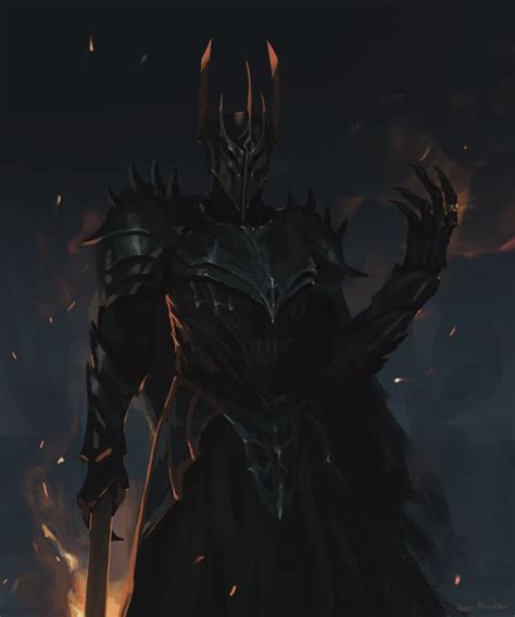 Sauron fan art by @Usagidoodles on Twitter : r/LOTR_on_Prime