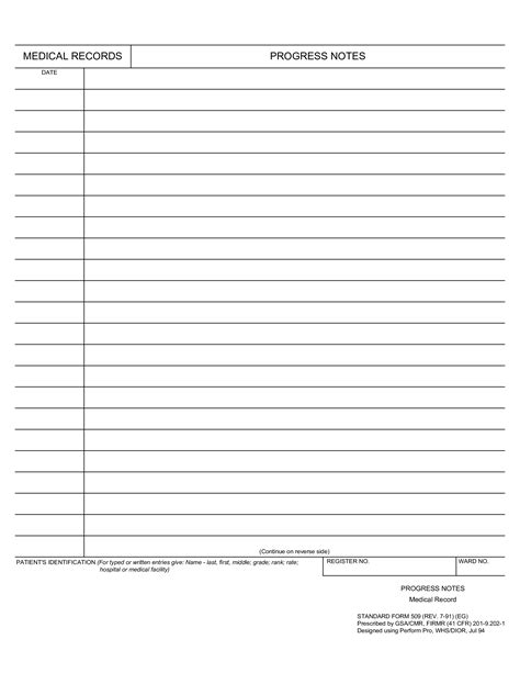 Medical Progress Notes Template