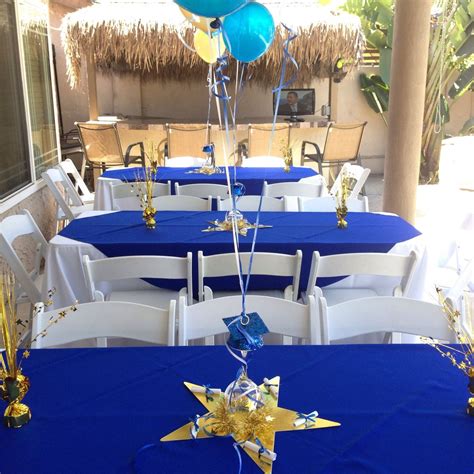 High school graduation for guys | Graduation party centerpieces, Graduation party high ...