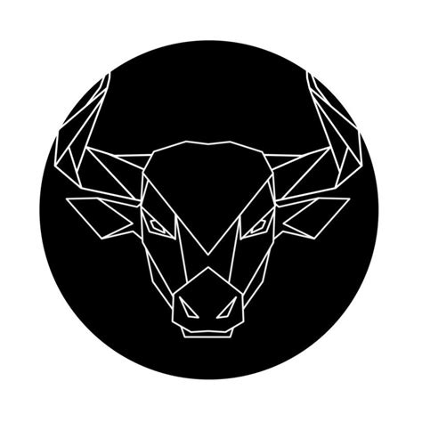 Taurus Art Print Zodiac Sign Art Prints Line Art Geometric - Etsy