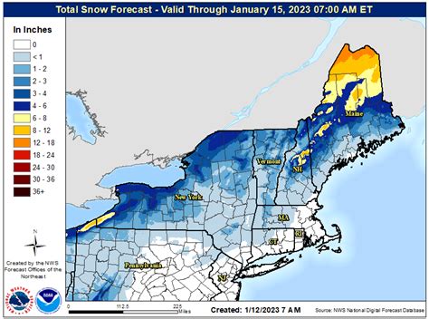 Snow Forecast Maps for the Upcoming Winter Storm in New England | by ...