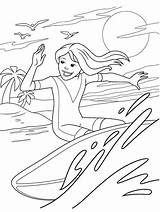 Surfer Girl Coloring Page  Crayolacom sketch template