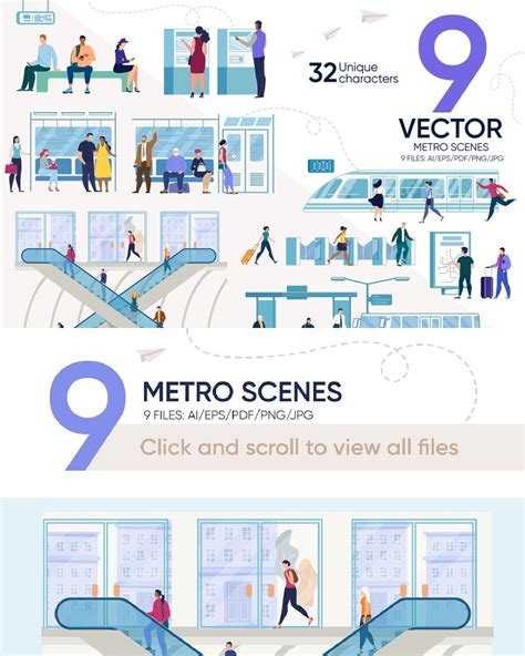 Metro Vector Scenes – MasterBundles