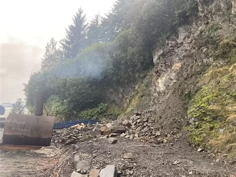 A landslide crushed Wrangell's municipal burn pit