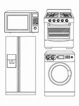 Home Appliances coloring Pages sketch template