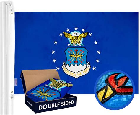 Amazon.com : AIR FORCE FLAG - 3x5 foot - DOUBLE SIDED - EMBROIDERED United Starts Air Force flag ...